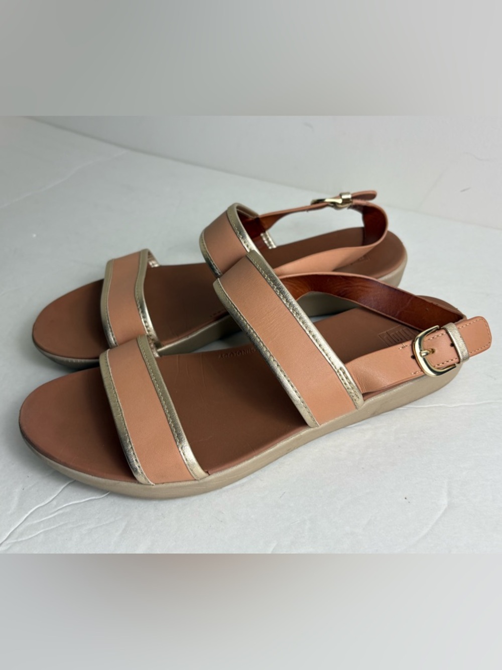 fitflop GRACIE Leather Back-Strap Sandals size 8